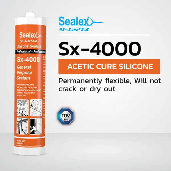sealant sealex Sx-4000 Fast-drying acetic cure silicone sealant
