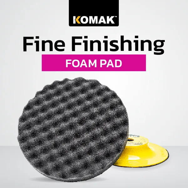 Komak Fine Finishing- fine sponge for gloss polishing and removing swirl marks.