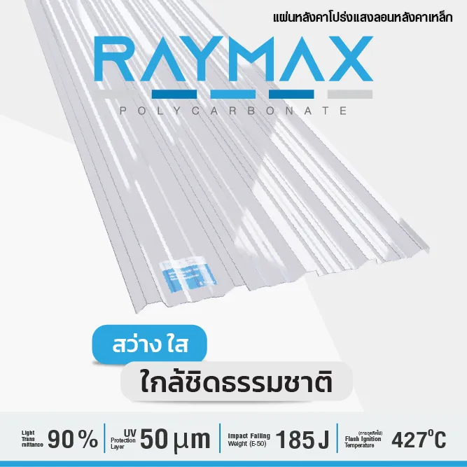 Raymax Translucent Awning - flame-retardant and UV-protective